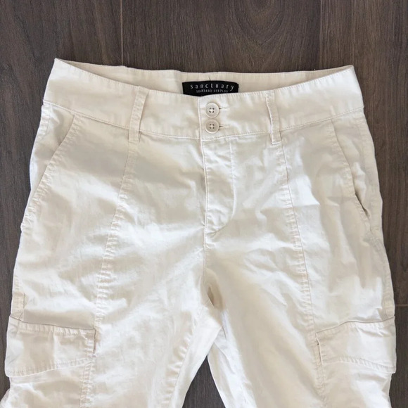 Sanctuary Rebel Standard Rise Pant Eco Natural (from Anthropologie), Size 27 - Picture 9 of 13